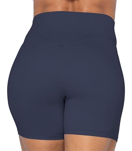 Sunzel No Front Seam High Waist Biker Shorts for Women, Squat Proof Yoga Workout Gym Bike Shorts thumbnail 5