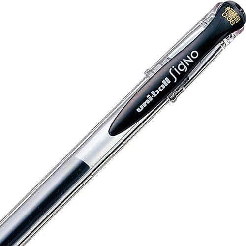 Signo Uni-Ball, Gel-Kugelschreiber, UM-151-0,38 mm, Schwarz, 3 Stück thumbnail 5