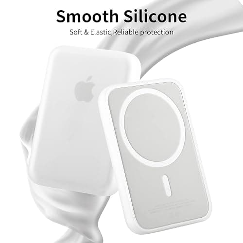 oakxco Silicone Case Compatible with Magsafe Battery Pack, Magsafe Battery Pack Cover, Scratch & Shatter Resistant, Matte Clear thumbnail 3