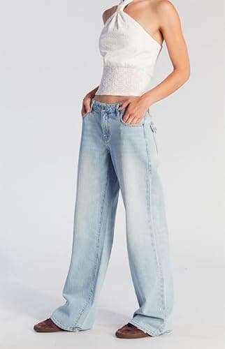 PacSun Women's Casey Low Rise Baggy Jeans Dark Indigo Tint thumbnail 2