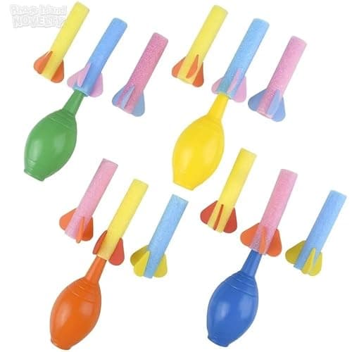 Rhode Island Novelty 3.5 Inch Foam Rocket Launcher One Dozen Per Order - Image 1