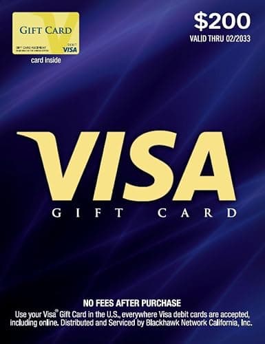 Visa $200 Gift Card (plus $6.95 Purchase Fee) thumbnail 3