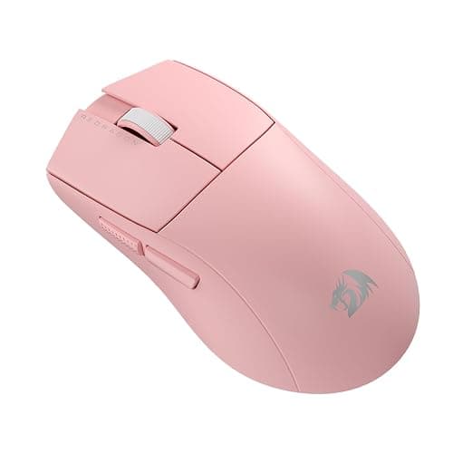 Redragon M916 PRO 3-Mode Wireless Gaming Mouse, 49G Ultra-Light 26K DPI Mouse w/Ergonomic Natural Grip Build, Full Programmable Buttons, Software Supports DIY Keybinds & DPI (1K Hz, Pink) thumbnail 9