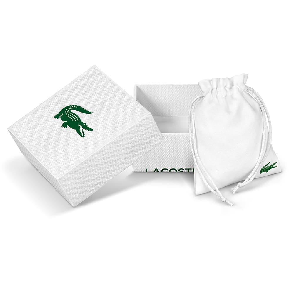 Lacoste METROPOLE Collectie Schakelarmband in roestvrij staal, versierd met petit piqué-patroon - Verkrijgbaar voor hem en voor haar thumbnail 7