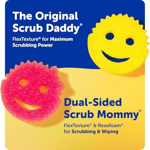 Scrub Mommy Kitchen Sponges - Dual-Sided Dish Sponges for Scrubbing - Non-Scratch Cleaning Sponges for Washing Dishes, Bathroom & Multi-Surface Cleaning - Online Exclusive (3 Count) thumbnail 7