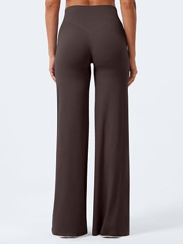 YEOREO Ease Workout Leggings Womens Straight Leggings Eddiy Gym Yoga Pants | 29"/31.5"/33"/35",No Front Seam,High Waist,Buttery,Booty Lifting,Wide Leg thumbnail 4