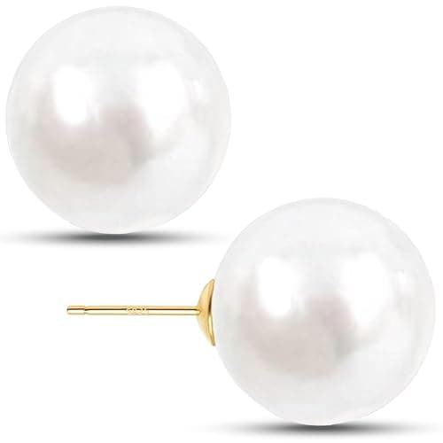14mm Big Pearl Studs - Image 1