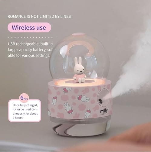 Miffy Crystal Ball Mist Humidifier - Romantic Gift Choice(Pink) thumbnail 5