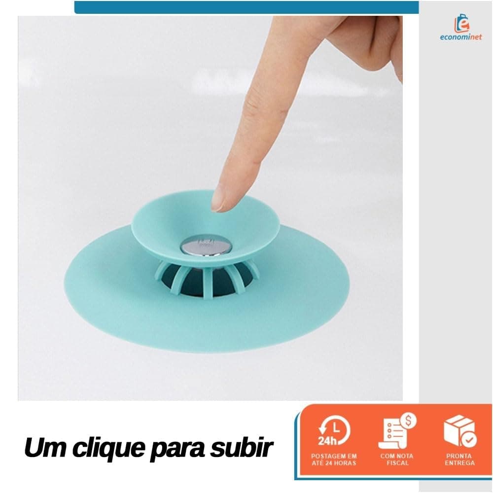 Tampa de Ralo com Válvula Sistema de Drenagem Higiene 10cm - Starfer (Verde) thumbnail 3