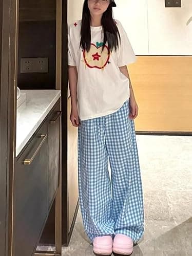 JOLILUNA Whimsy Twee Clothes for Women Oversize Graphic Apple Tee Y2k Fashion Whimsical Clothes 2025 thumbnail 4