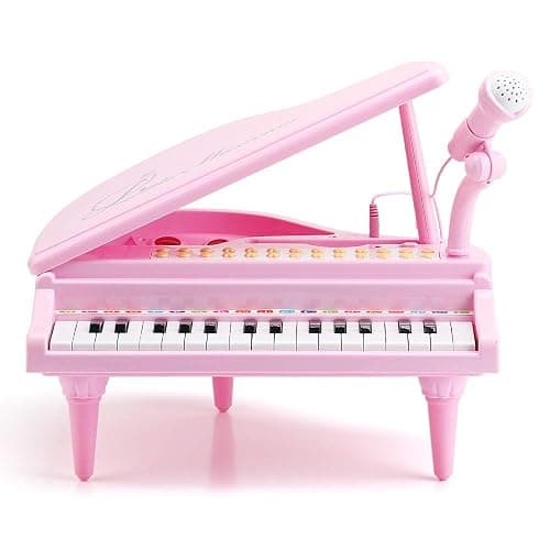 Amy&Benton Toddler Piano Toy for Baby Girls Pink Toy Piano Keyboard for 2 3 4 Year Old Birthday Gifts for Girls thumbnail 4