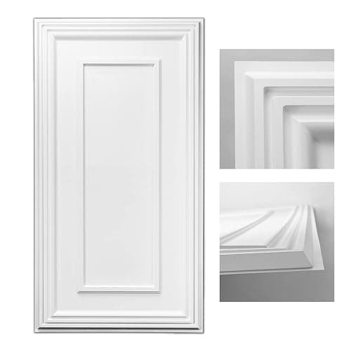 Art3d Drop Ceiling Tiles, 24x48in. White (12-Pack), Polyvinyl Chloride (PVC), Glue Down - Image 1