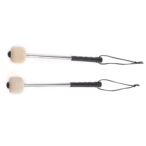 BYUTFA Bass Drum Mallet Drumstick Wool Felt for Head Percussion Instrument Mallets Timpani Stick with Stainless Steel Handle 1 thumbnail 4