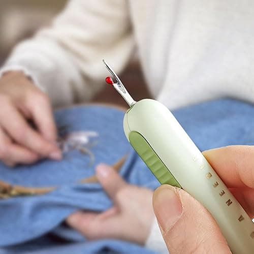 2024 Upgrade 2 in 1 Needle Threader Seam Ripper, Needle Threaders Seam Rippers for Sewing, Needle Threading and Seam Kit Seam Ripper Tool for Elderly and Sewing Enthusiasts（Pink） thumbnail 9