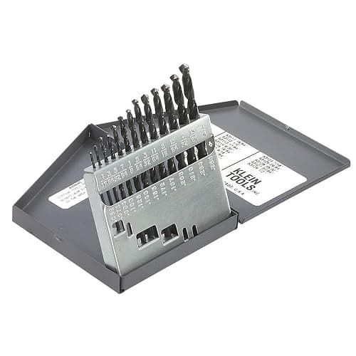 Klein Tools 53002 Regular-Point Drill-Bit Set, 13-Piece, Made in USA - Image 1