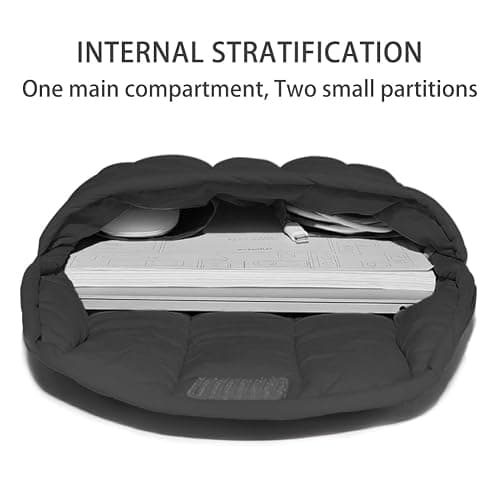 Puffy Laptop Sleeve 11-12 Inch Black, Protective Carrying Case for Men and Women, Cute Case Bag Compatible with 11 and 12 Inch Laptops, 10.9" Ipad 10, 10.2" Ipad 7 8 9 in Cover thumbnail 3