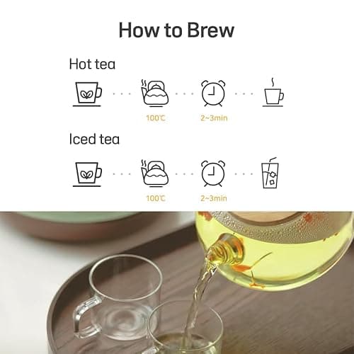 KKOKDAM Fancy Korean Tea Gift Set – Premium Flower Tea Stick Variety Pack - 5 Loose Leaf Blooming Flower Teas thumbnail 7