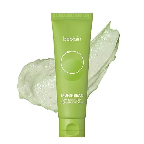 beplain Mung Bean pH-Balanced Cleansing Foam (2.7fl.oz/80ml) | Fragrance-Free | Non-Comedogenic Tested | Deep Pore Facial Cleanser | Suitable for Sensitive Skin | Face Mask Cleanser | Korean Skincare - Image 1