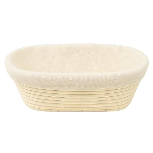 Saint Germain Bakery 10-Inch Oval Banneton Proofing Basket with Liner thumbnail 4