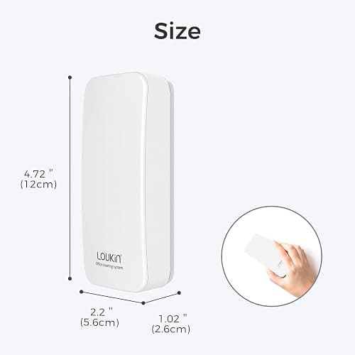 loukin Magnetic Dry Erase Eraser, Whiteboard Eraser, Glass Board Remover, 3.4 fl oz Whiteboard Cleaner Included, for Classroom, Home and Office Use (White) thumbnail 2