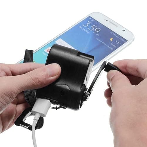 Hand Cranked Charger, USB Hand Crank Phone Charger Hand Power USB Charger for Outdoor Hiking Camping thumbnail 7