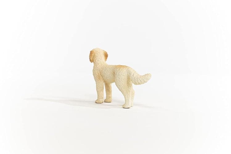 Schleich Farm World Goldendoodle Dog Figurine - Highly Detailed and Durable Animal Toy, Fun and Educational Play for Boys and Girls, Gift for Kids Ages 3+ thumbnail 7