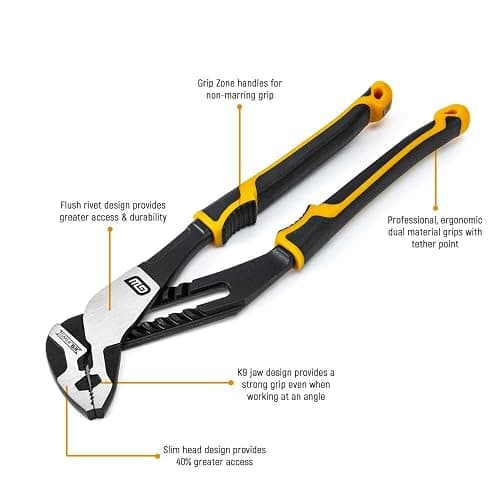 GEARWRENCH 6 Pc. Pitbull Dual Material Mixed Plier Set - 82204C thumbnail 4