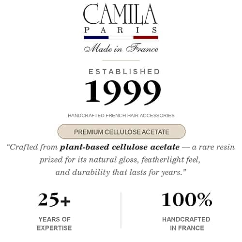 Camila Paris NV105 French Hair Clip for Women, Girls Hair Claw Clips Jaw Fashion Durable and Styling Hair Accessories for Women, Strong Hold No Slip Grip, Made in France thumbnail 8