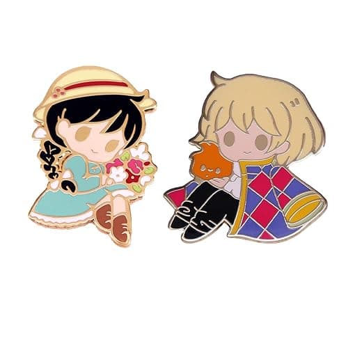 DJMANMENGG Howls Pin Anime Howl's Cosplay Pins Jewerly Merch Gifts For Men Women - Image 1