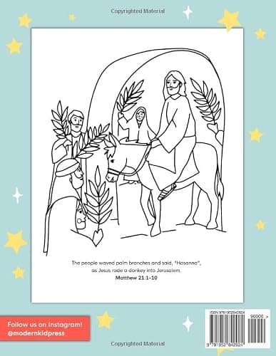 The Bible Stories Christian Coloring Book for Kids: Read and Color Your Way Through the Bible, Beginning to End thumbnail 2