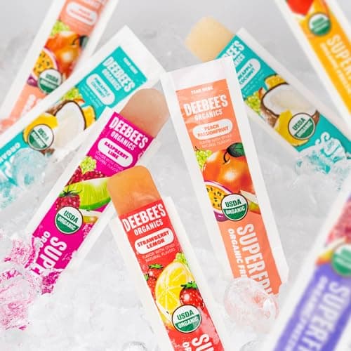 DeeBee's Organics SuperFruit Freezie Pops Variety Pack, No Added Sugars, No Artificial Flavors or Colors (Pack of 50) thumbnail 8