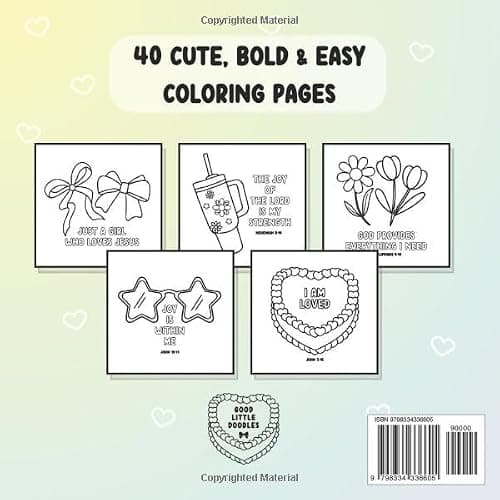 Christian Themed Bold and Easy Coloring Book: Bold and Easy Coloring thumbnail 2