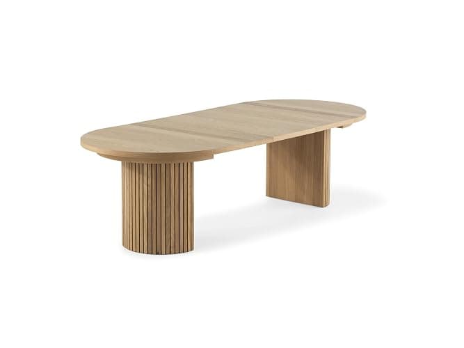 Transformer Table - Solid Wood Extendable Round Dining Table, Extendable Round Dining Table, Space-Saving Modern Furniture, Elegant and Functional Design, Natural (Table Only) thumbnail 2