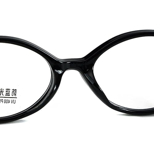 Small Frame Oval Glasses Anti Blue Light Tr90 Acetate Temple Retro Glasses Frame Eyeglasses Unisex thumbnail 7