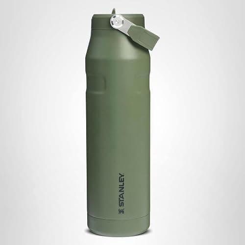 Stanley IceFlow Flip Straw 2.0 Water Bottle 36 OZ | Built-In Straw with Larger Opening | Lightweight & Leak-Resistant | Insulated Stainless Steel | BPA-Free | Dried Pine thumbnail 7