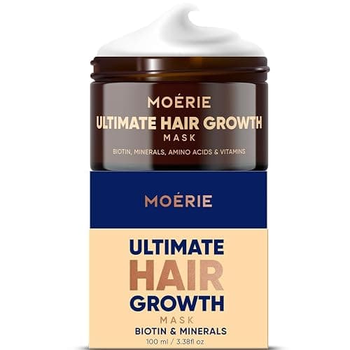 Moerie Mineral Hair Growth & Repair Mask – Restorative Treatment Hair Mask – Hair Treatment For Longer, Thicker, Fuller Hair - Vegan Hair Products – Paraben Free Hair Products – 3.4 oz (96.4g) - Image 1