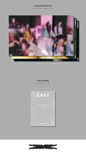 Generic LE SSERAFIM 3rd Mini Album EASY Vol.1 (BALMY FLEX ver), PINK, BLUE, GRAY thumbnail 7