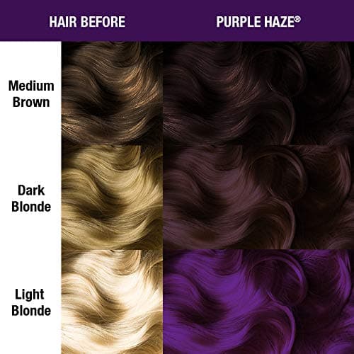 MANIC PANIC Classic Purple Haze Semi Permanent Hair Color - Warm Dark Purple Hair Dye for Women & Men That Lasts 4-6 Weeks - Vegan, Ammonia & Cruelty-Free - Create & Mix Custom Shades (4oz) thumbnail 4