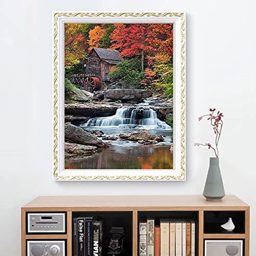 KTHOFCY 5D DIY Diamond Painting Kits for Adults Kids Waterfall Full Drill Embroidery Cross Stitch Crystal Rhinestone Paintings Pictures Arts Wall Decor Painting Dots Kits 15.7X11.8 in thumbnail 7