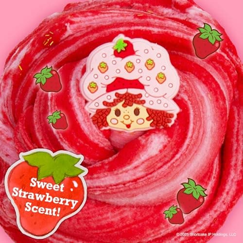 Strawberry Shortcake Scented Cloud Slime, Fluffy Strawberry Scented Slime, Birthday Party Favors for Kids 8-12 thumbnail 2