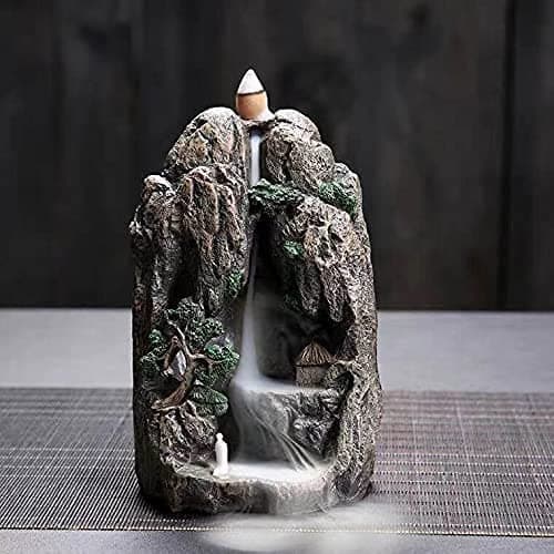 Set of 9 Backflow Incense Cones Gift Variety Pack - White Sage, Dragons Blood, Palo Santo, Jasmine, Lavender, Ocean, Sandalwood, Cinnamon, Rose for Waterfall Aromatic Smoke Fountain Haze Falls thumbnail 2