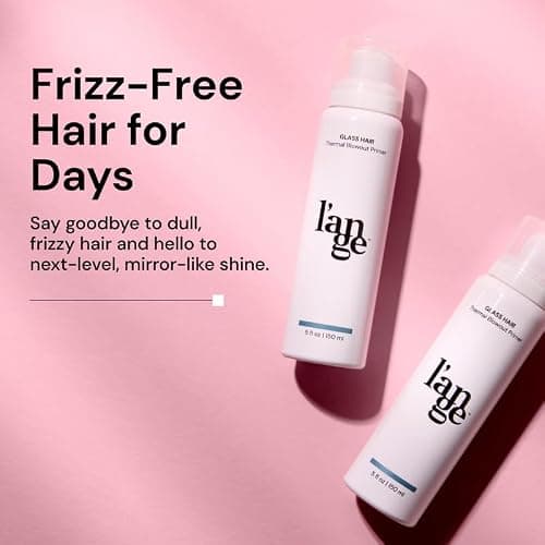 L'ANGE HAIR Glass Hair Thermal Blowout Primer | Heat Protectant Spray for Frizz Control & Shine | Blow Dry Support Styling Mist | For All Hair Types | 5 fl oz thumbnail 3