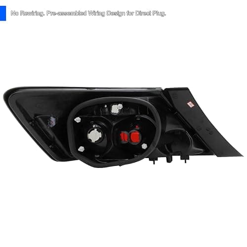 SPEC-D TUNING Black Smoke Tail Lights Compatible with 2006-2011 Honda Civic Coupe 2 Door, Left + Right Pair Assembly thumbnail 4