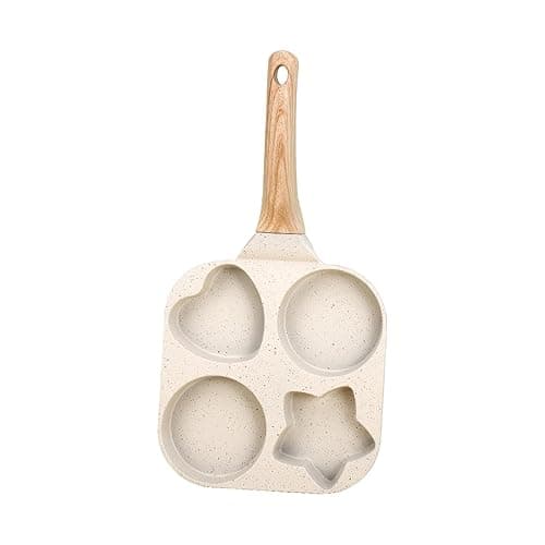 Fenteer Multi-Section Frying Pan for Cooking Breakfast Items, White, 19x19x2cm thumbnail 5