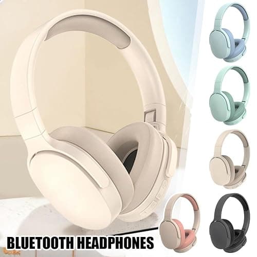 Wireless Bluetooth Headphones, Head Mounted Bluetooth Earphones Wireless, Comfort Heavy Bass Earphones, And Long Battery Life, Providing A Comfortable Wearing Experience (Khaki) thumbnail 2
