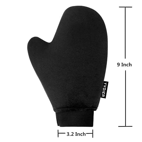 Yvoier Self Tanning Mitt Applicator - Elastic Wrist Tan Mitt Applicator Microfibre Tanning Lotion Applicator Self Tanning Glove Sunless Tanning Mitt Streak Free Tan for Tanner Spray Mousse Lotions thumbnail 5
