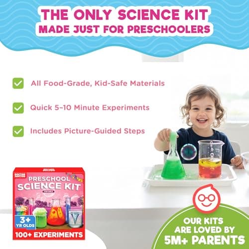 Doctor Jupiter Preschool Science Kit for Kids Ages 3-5 | Toddler Learning Activities, Birthday Gift Ideas for 3-4-5 Year Old Girls | Learning & Educational Toy STEM Kit with 100+ Experiments thumbnail 7
