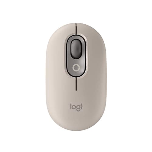 Logitech POP Mouse, Wireless Mouse with Customizable Emojis, SilentTouch Technology, Precision/Speed Scroll, Compact Design, Bluetooth, Multi-Device, OS Compatible - Mist - Image 1