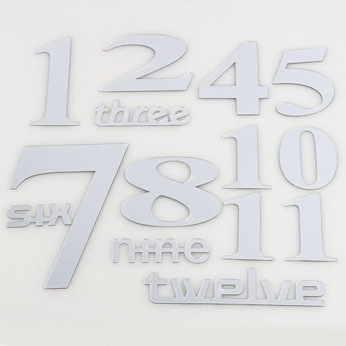 SOULONG Wanduhr-Aufkleber, 3D-Wanduhr, Spiegel-Aufkleber, große Uhr, Heimdekoration, einzigartiges thumbnail 6