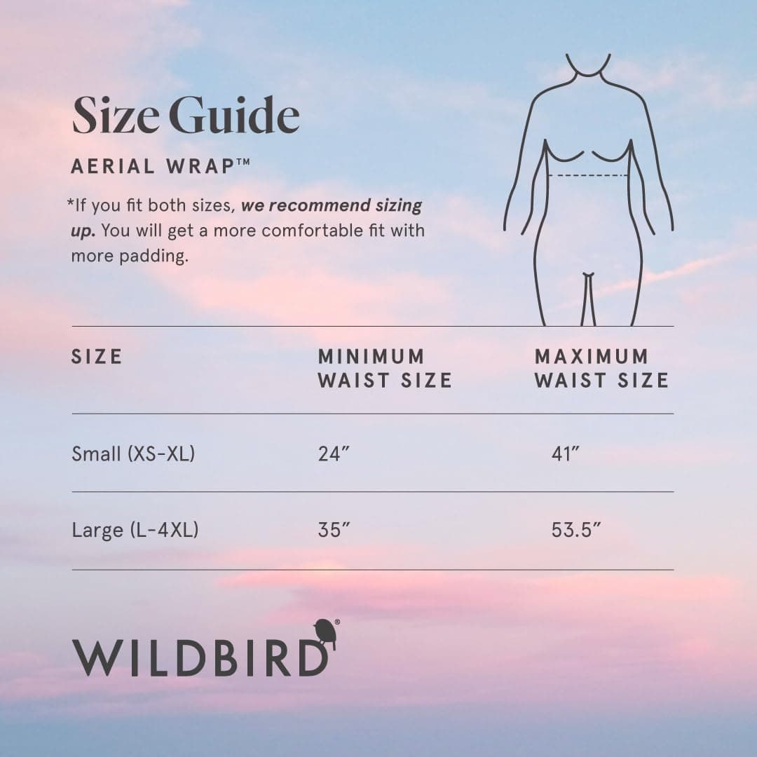 WildBird - Aerial Buckle Wrap - Babies 0-6 Months - Large (L-4XL) Acadian - Newborn Baby Carrier - Front Carry - Soft Fabric, Straps, Head Support, Padded Waist Belt - Baby Essentials - New Mom Gifts thumbnail 3